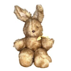 Vintage Atlanta Novelty Bunny Rabbit Plush 14” Stuffed Animal Made in USA